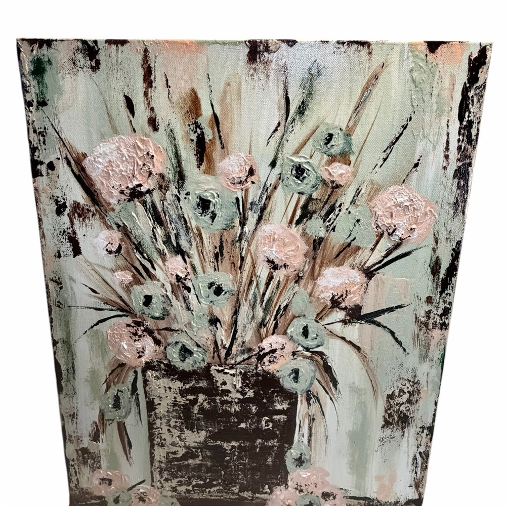 Original Artwork Acrylic’s On Canvas Impressionism Style Spring Blooms 16" x 20